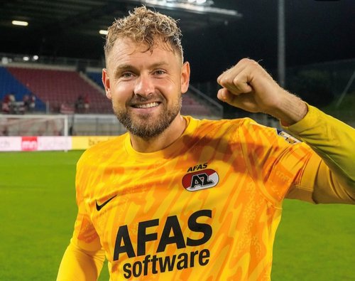 Jeroen Zoet onder de lat vanavond tegen Sparta Praag