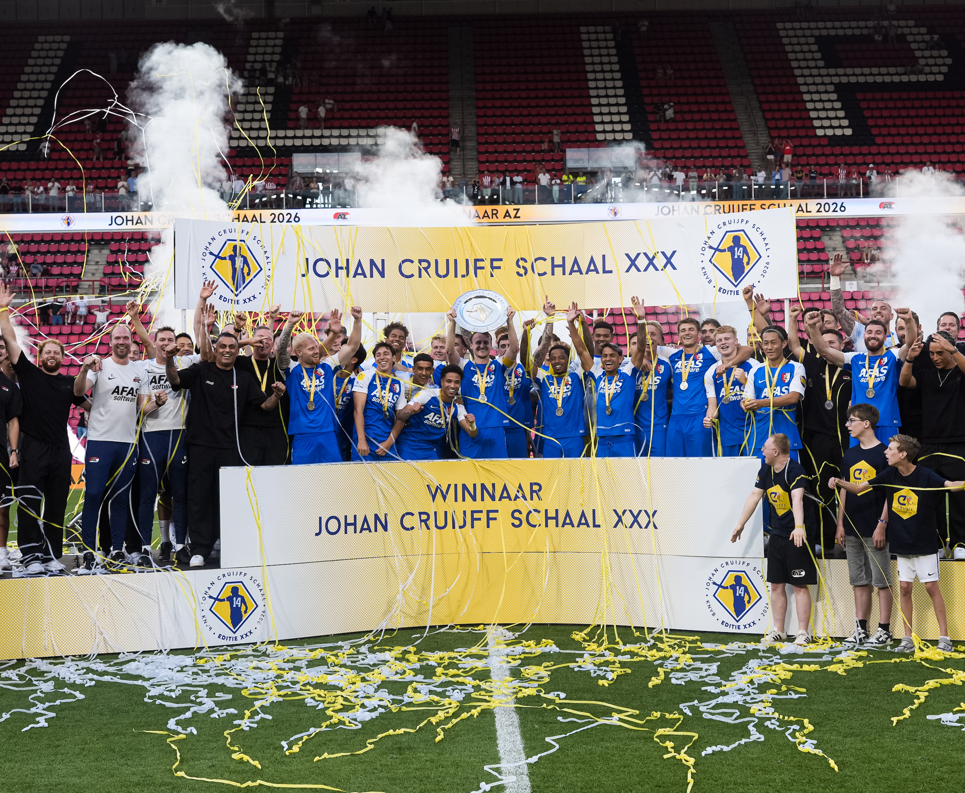 AZ wint de Johan Cruijff schaal.