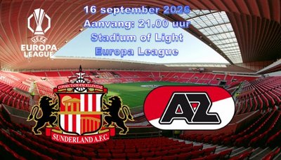 AZ met minimaal verschil onderuit tegen Sunderland